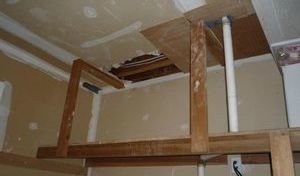 Water Damage Restoration Closet Repair