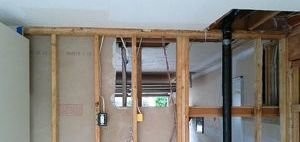 Water Damage Restoration On Wall