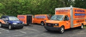 Water and Mold Damage Restoration Vehicles